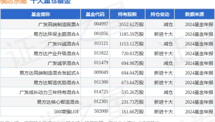 4月3日横店东磁跌5.11%，广发高端制造股票A基金重仓该股