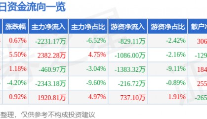 股票行情快报：方正电机（002196）6月25日主力资金净卖出2231.17万元