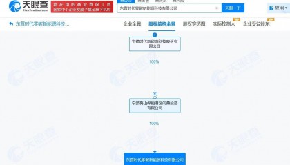 宁德时代成立时代零碳新能源科技公司